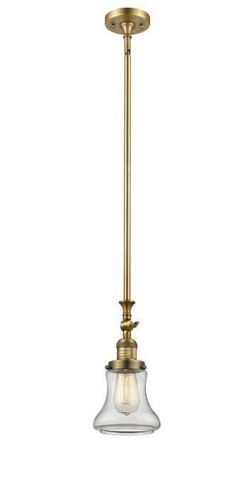 Innovations 206-BB-G192 One Light Mini Pendant, Brushed Brass