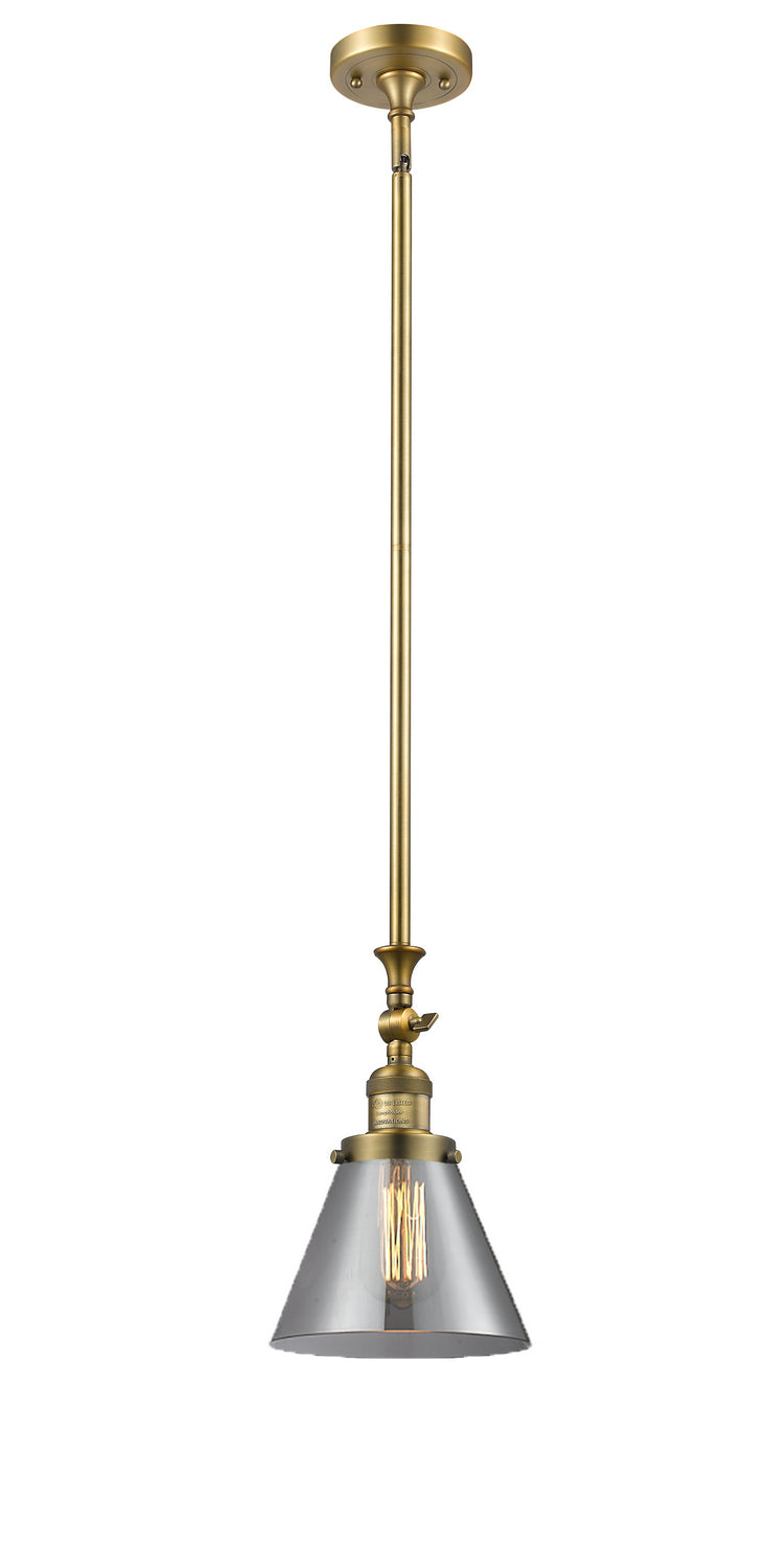Innovations 206-BB-G43 One Light Mini Pendant, Brushed Brass