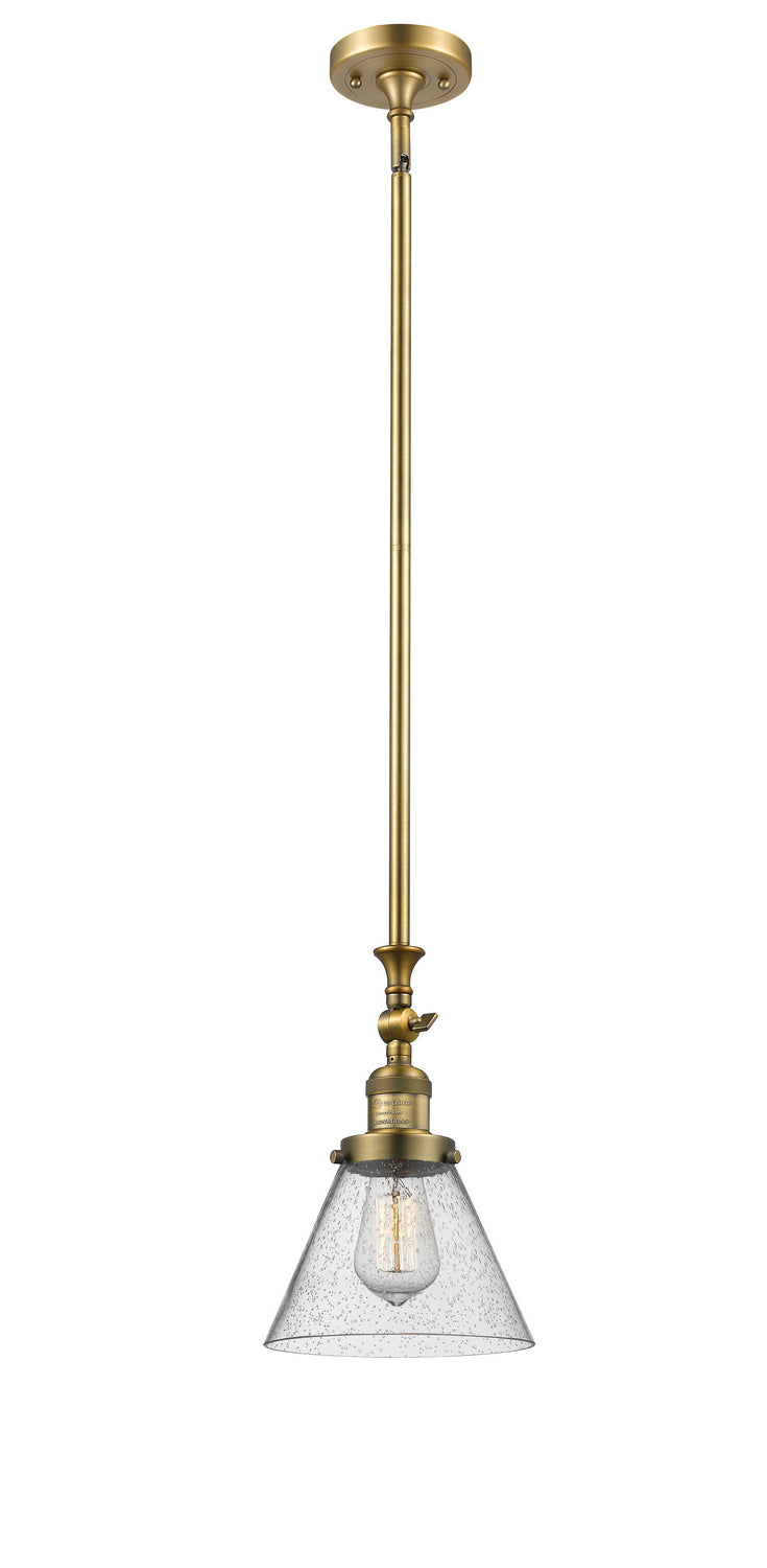 Innovations 206-BB-G44 One Light Mini Pendant, Brushed Brass