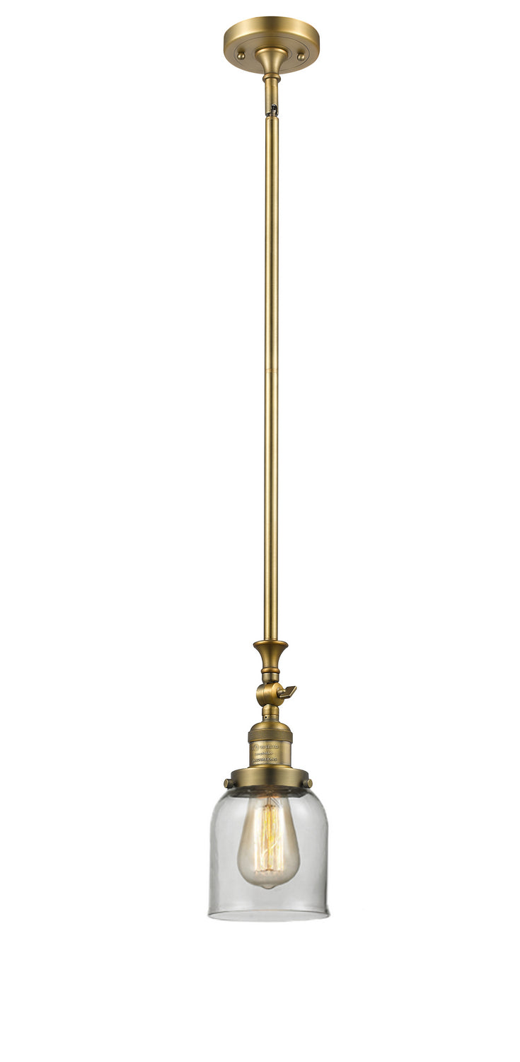 Innovations 206-BB-G52 One Light Mini Pendant, Brushed Brass