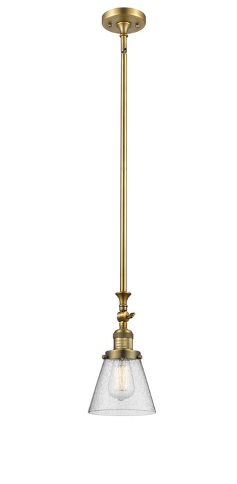 Innovations 206-BB-G64 One Light Mini Pendant, Brushed Brass