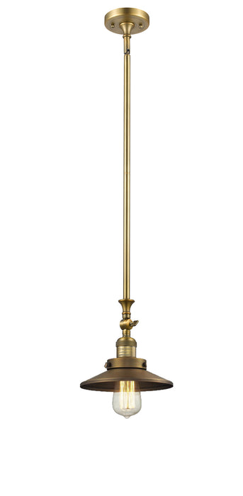 Innovations 206-BB-M4 One Light Mini Pendant, Brushed Brass