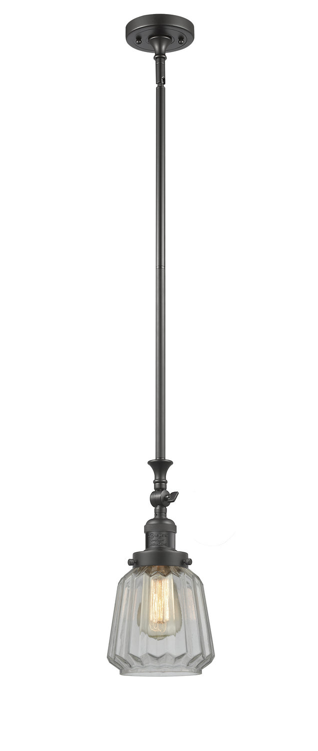 Innovations 206-OB-G142 One Light Mini Pendant, Oil Rubbed Bronze