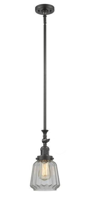 Innovations 206-OB-G142 One Light Mini Pendant, Oil Rubbed Bronze
