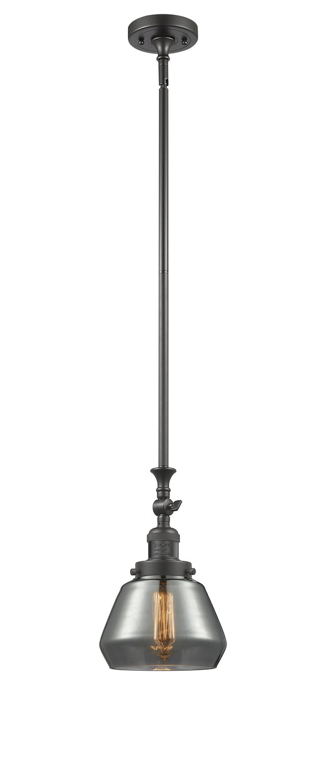 Innovations 206-OB-G173 One Light Mini Pendant, Oil Rubbed Bronze