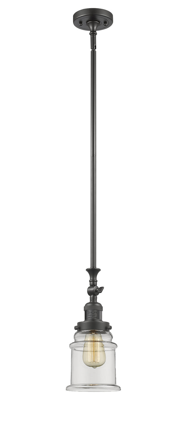 Innovations 206-OB-G182 One Light Mini Pendant, Oil Rubbed Bronze