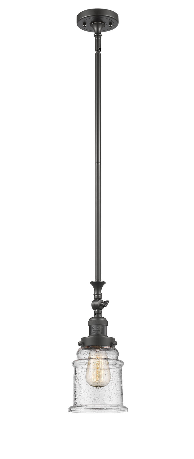 Innovations 206-OB-G184 One Light Mini Pendant, Oil Rubbed Bronze