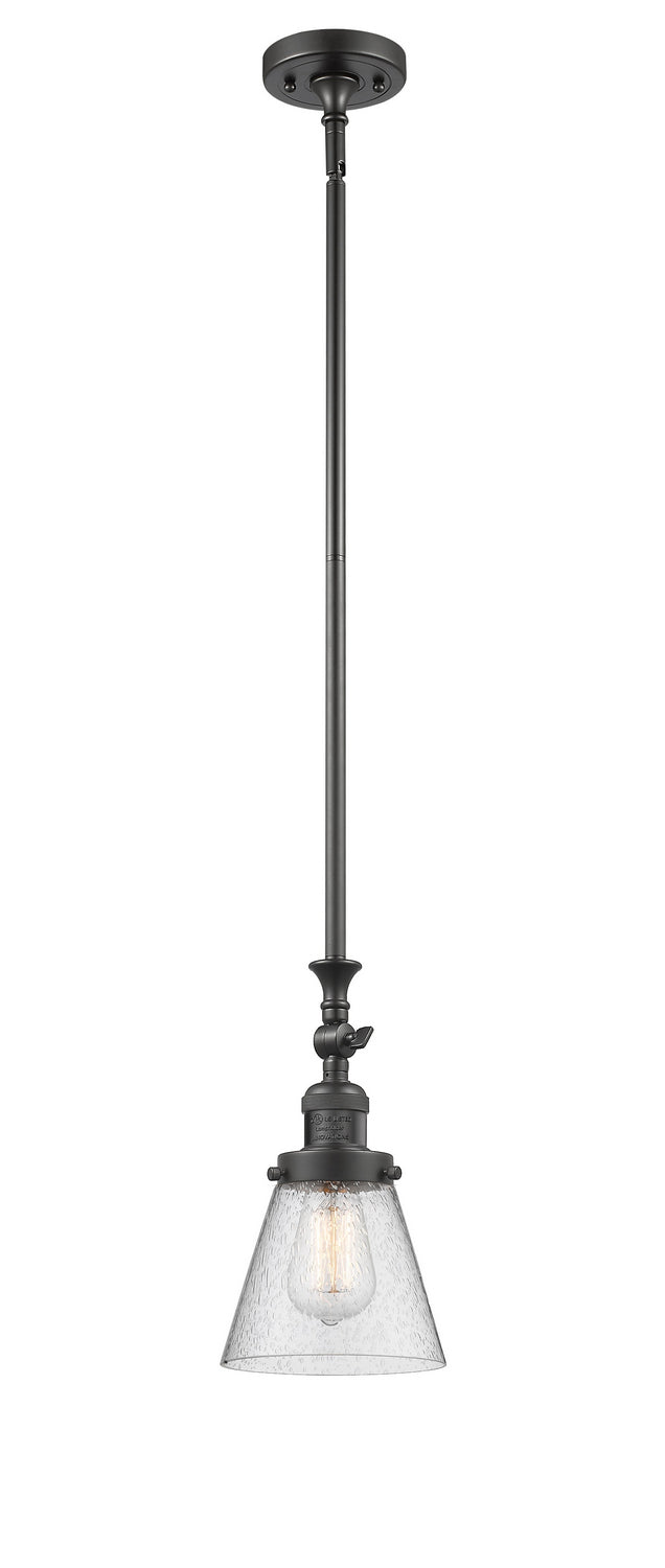 Innovations 206-OB-G64 One Light Mini Pendant, Oil Rubbed Bronze