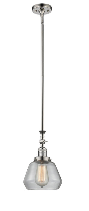 Innovations 206-PN-G172 One Light Mini Pendant, Polished Nickel