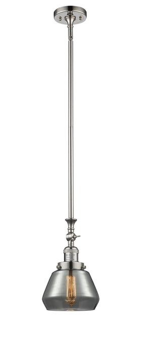 Innovations 206-PN-G173 One Light Mini Pendant, Polished Nickel