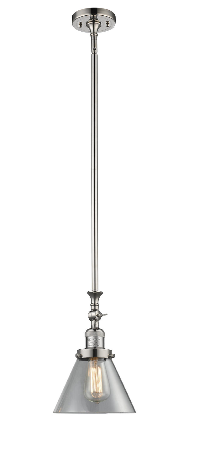 Innovations 206-PN-G42 One Light Mini Pendant, Polished Nickel