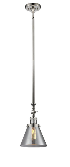 Innovations 206-PN-G43 One Light Mini Pendant, Polished Nickel