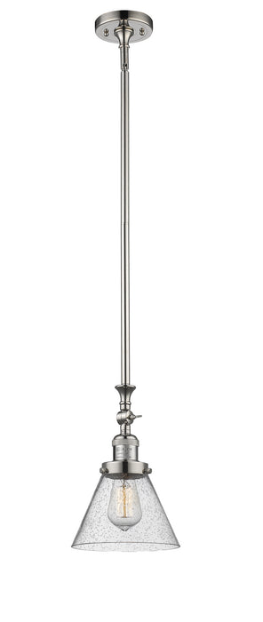 Innovations 206-PN-G44 One Light Mini Pendant, Polished Nickel