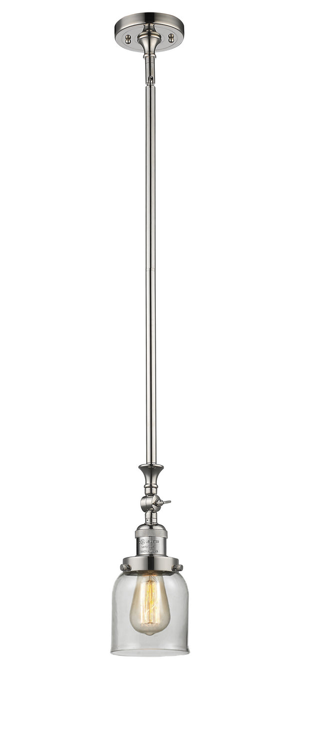 Innovations 206-PN-G52 One Light Mini Pendant, Polished Nickel