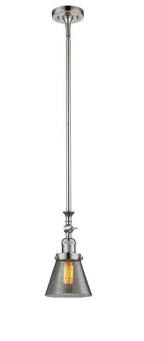 Innovations 206-PN-G63 One Light Mini Pendant, Polished Nickel