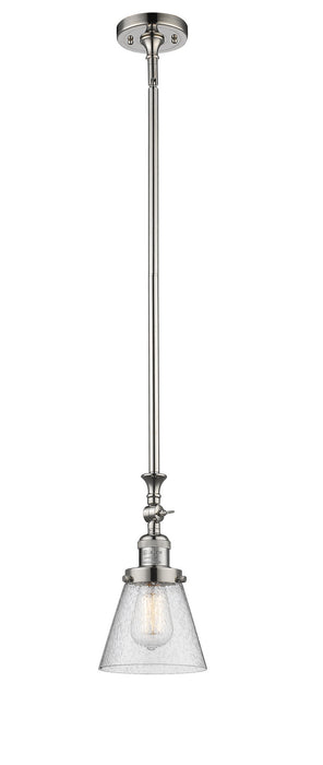 Innovations 206-PN-G64 One Light Mini Pendant, Polished Nickel