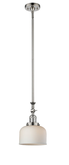Innovations 206-PN-G71 One Light Mini Pendant, Polished Nickel