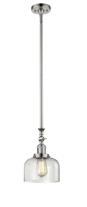 Innovations 206-PN-G72 One Light Mini Pendant, Polished Nickel