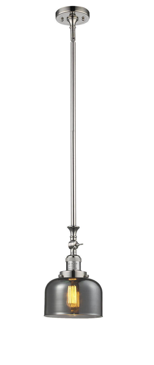 Innovations 206-PN-G73 One Light Mini Pendant, Polished Nickel