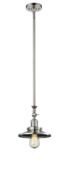 Innovations 206-PN-M1 One Light Mini Pendant, Polished Nickel