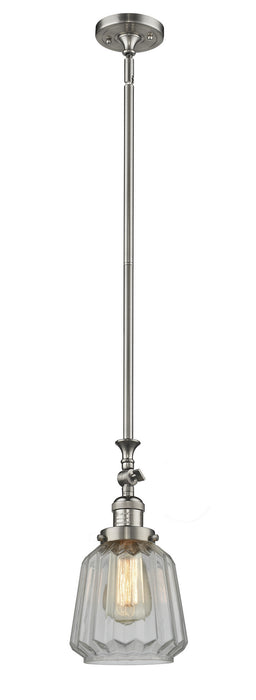 Innovations 206-SN-G142 One Light Mini Pendant, Brushed Satin Nickel