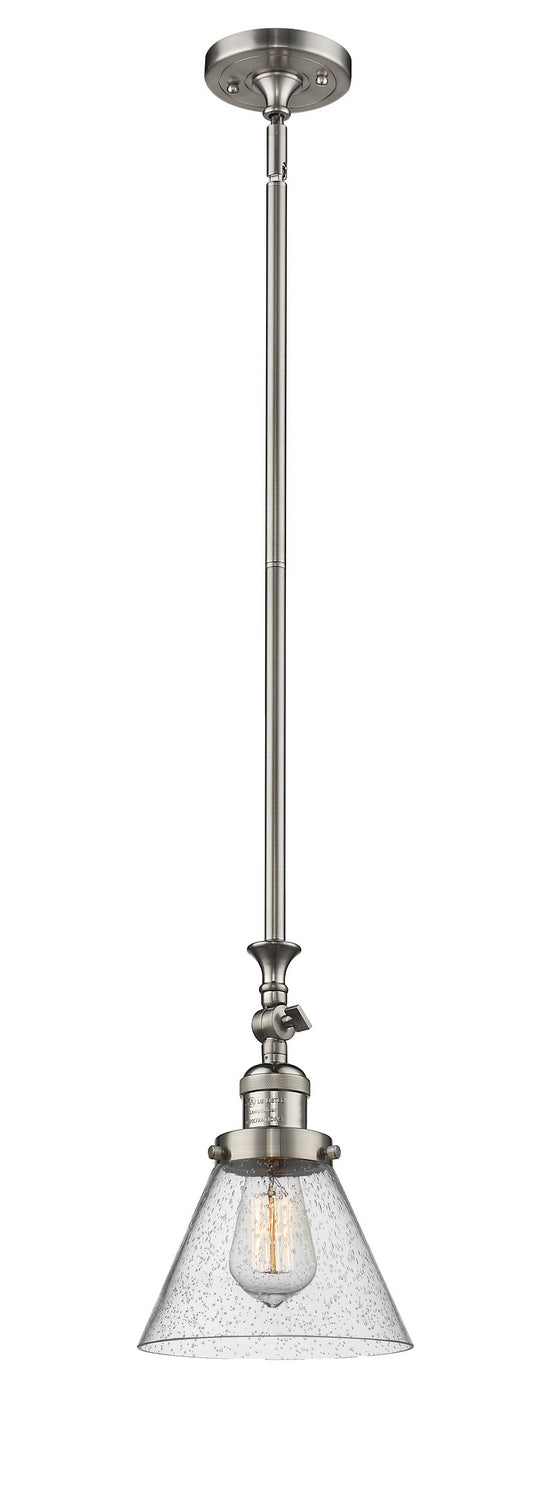 Innovations 206-SN-G44 One Light Mini Pendant, Brushed Satin Nickel