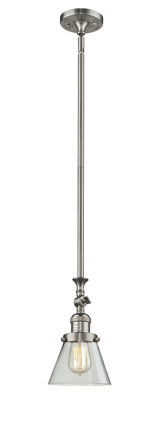 Innovations 206-SN-G62 One Light Mini Pendant, Brushed Satin Nickel
