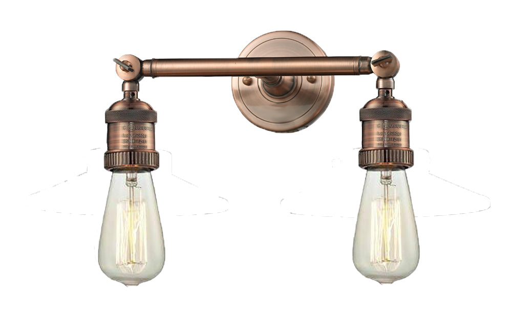 Innovations 208-AC Two Light Bath Vanity, Antique Copper