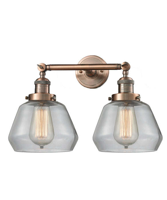 Innovations 208-AC-G172 Two Light Bath Vanity, Antique Copper