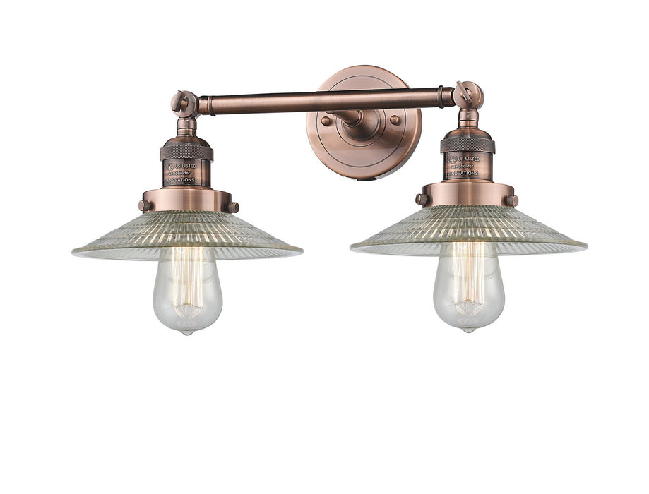 Innovations 208-AC-G2 Two Light Bath Vanity, Antique Copper