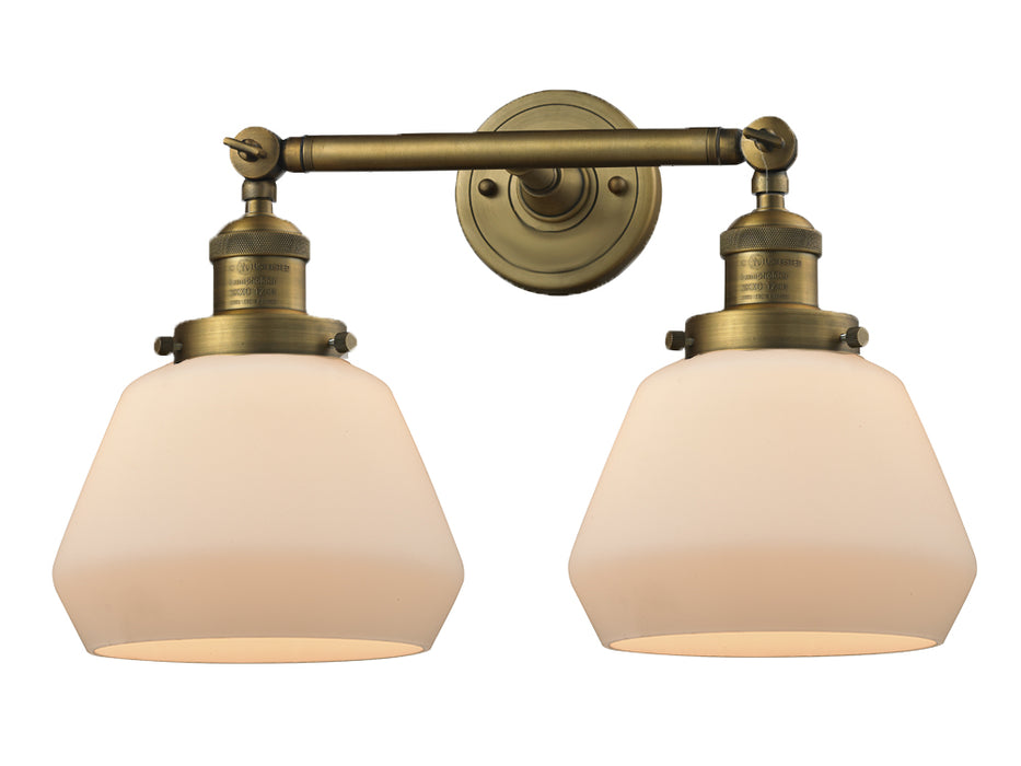 Innovations 208-BB-G171 Two Light Bath Vanity, Brushed Brass