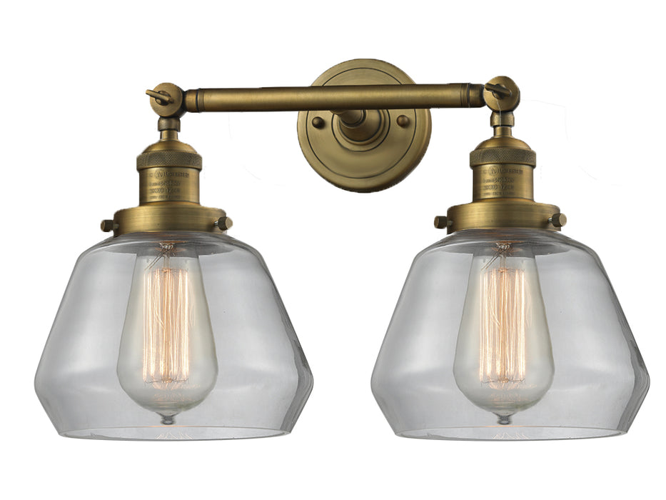 Innovations 208-BB-G172 Two Light Bath Vanity, Brushed Brass