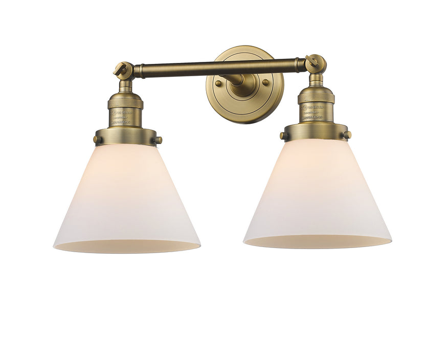 Innovations 208-BB-G41 Two Light Bath Vanity, Brushed Brass