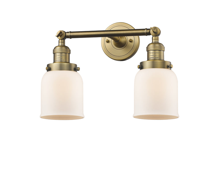 Innovations 208-BB-G51 Two Light Bath Vanity, Brushed Brass