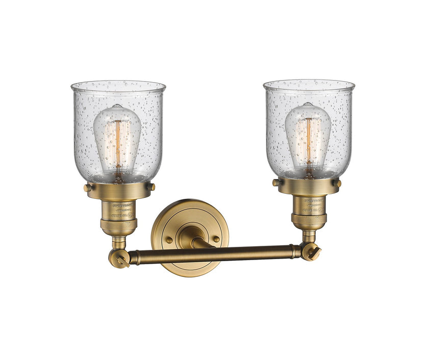 Innovations 208-BB-G54 Two Light Bath Vanity, Brushed Brass