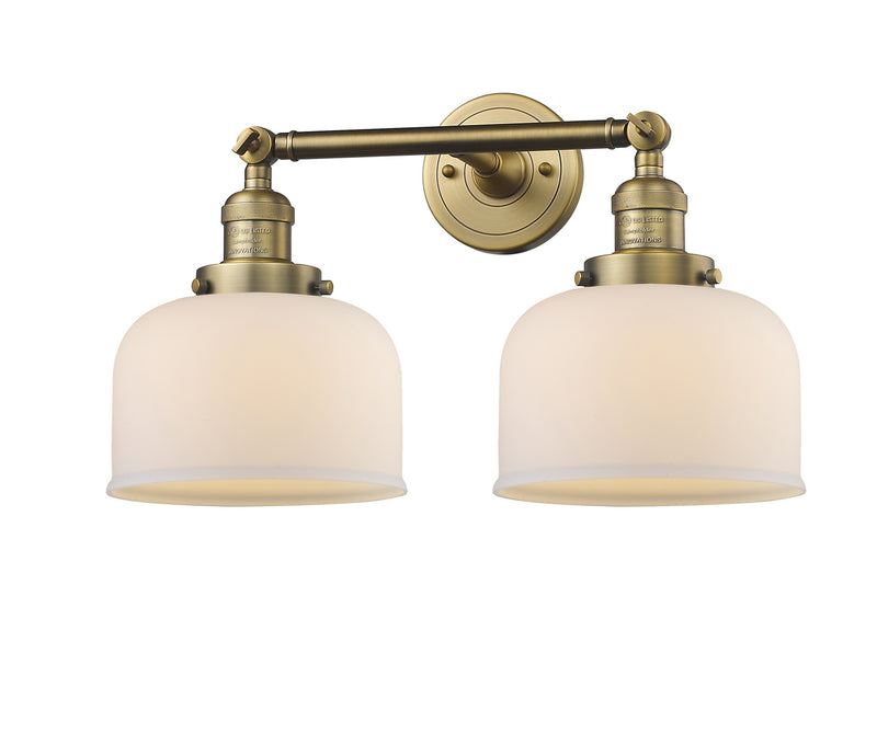Innovations 208-BB-G71 Two Light Bath Vanity, Brushed Brass