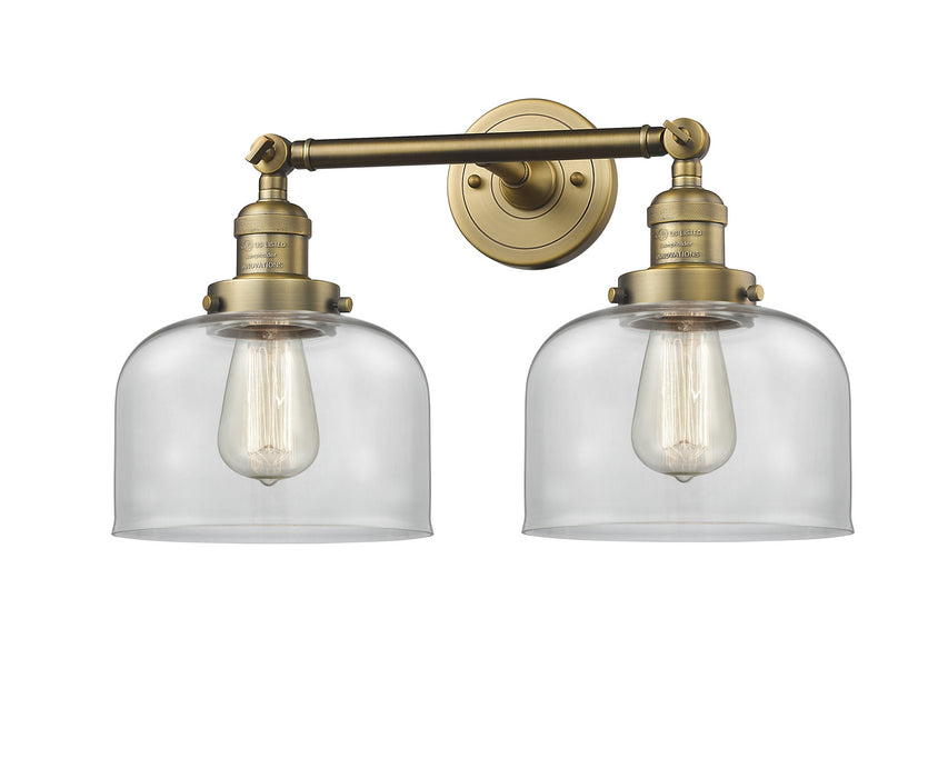 Innovations 208-BB-G72 Two Light Bath Vanity, Brushed Brass