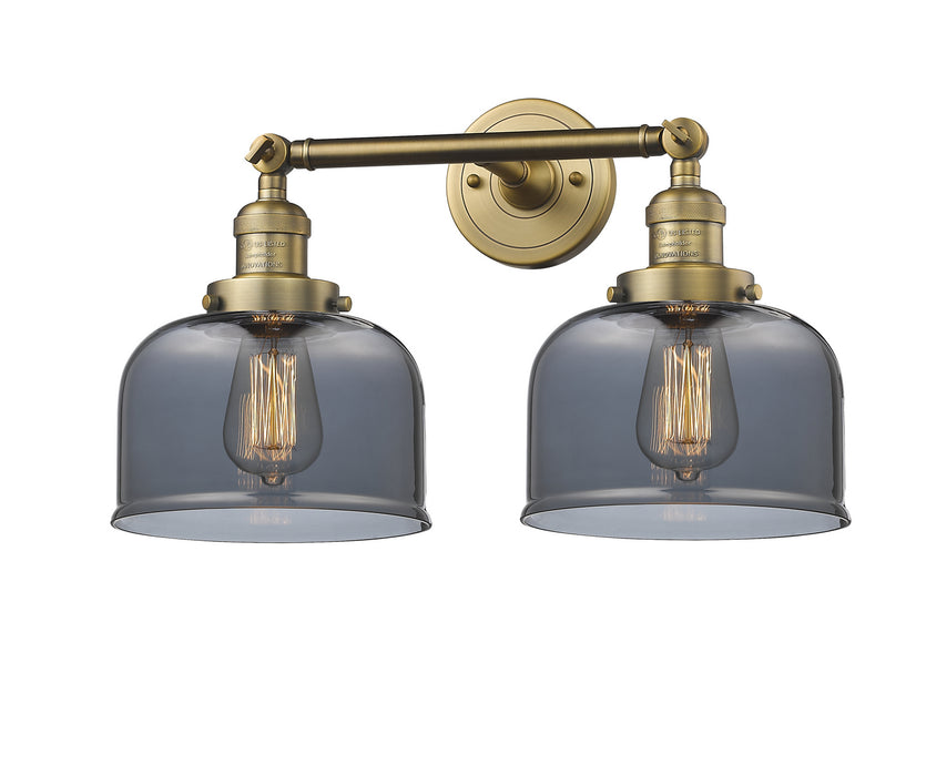Innovations 208-BB-G73 Two Light Bath Vanity, Brushed Brass