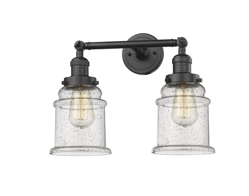Innovations 208-OB-G184 Two Light Bath Vanity, Oil Rubbed Bronze