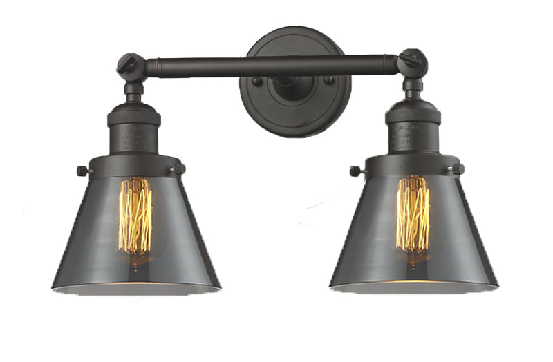 Innovations 208-OB-G63 Two Light Bath Vanity, Oil Rubbed Bronze