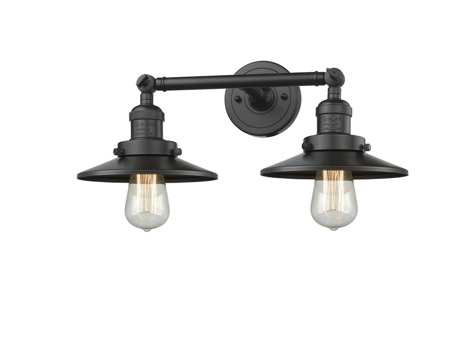 Innovations 208-OB-M5 Two Light Bath Vanity, Oil Rubbed Bronze