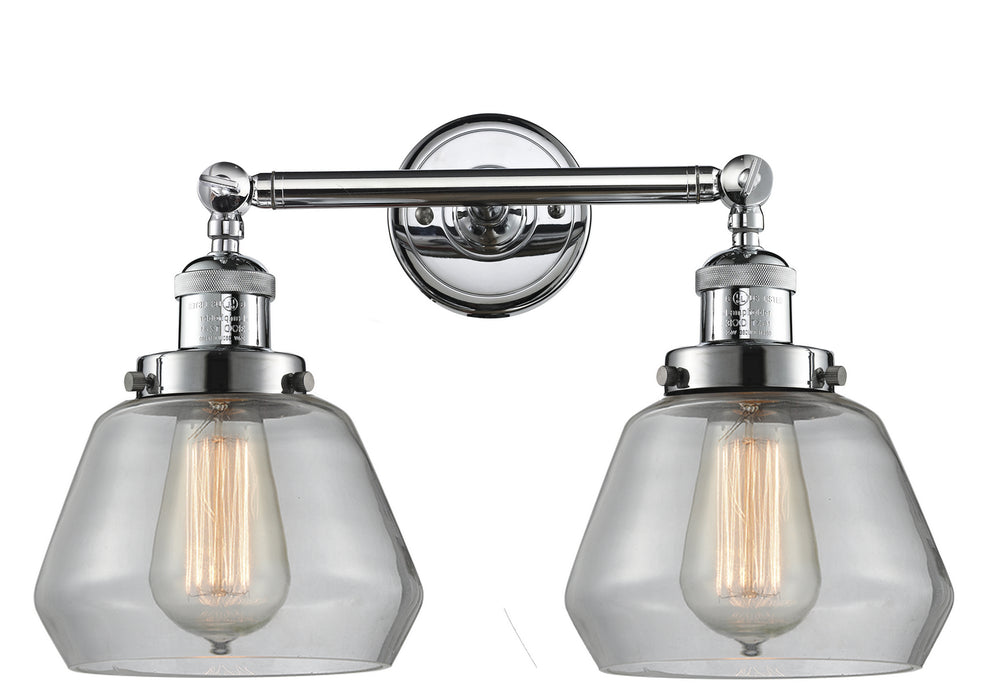 Innovations 208-PC-G172 Two Light Bath Vanity, Polished Chrome