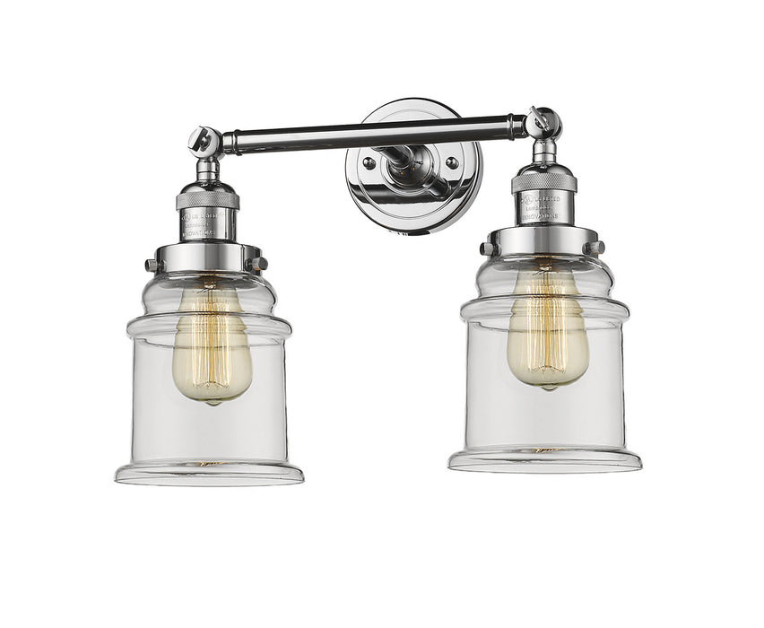 Innovations 208-PC-G182 Two Light Bath Vanity, Polished Chrome