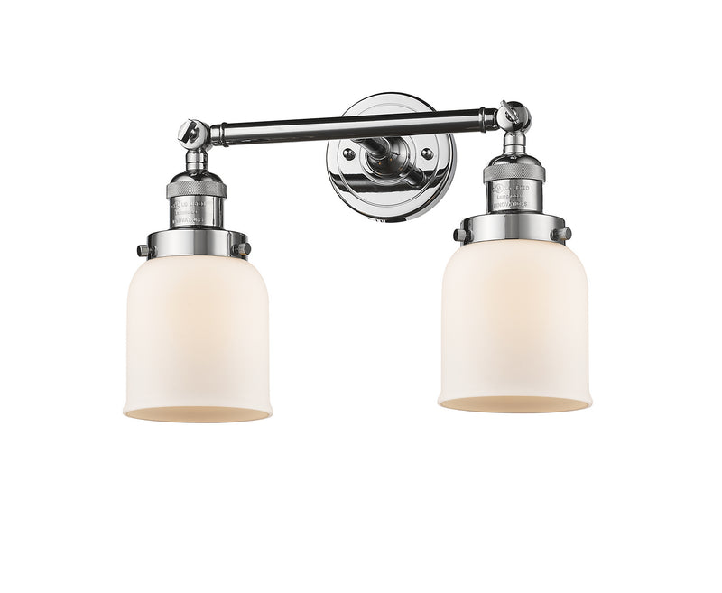 Innovations 208-PC-G51 Two Light Bath Vanity, Polished Chrome