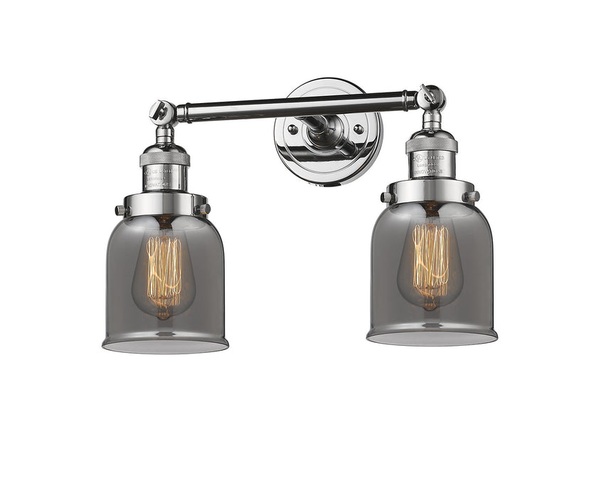 Innovations 208-PC-G53 Two Light Bath Vanity, Polished Chrome