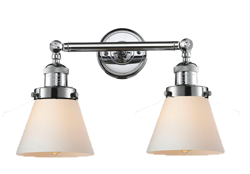 Innovations 208-PC-G61 Two Light Bath Vanity, Polished Chrome