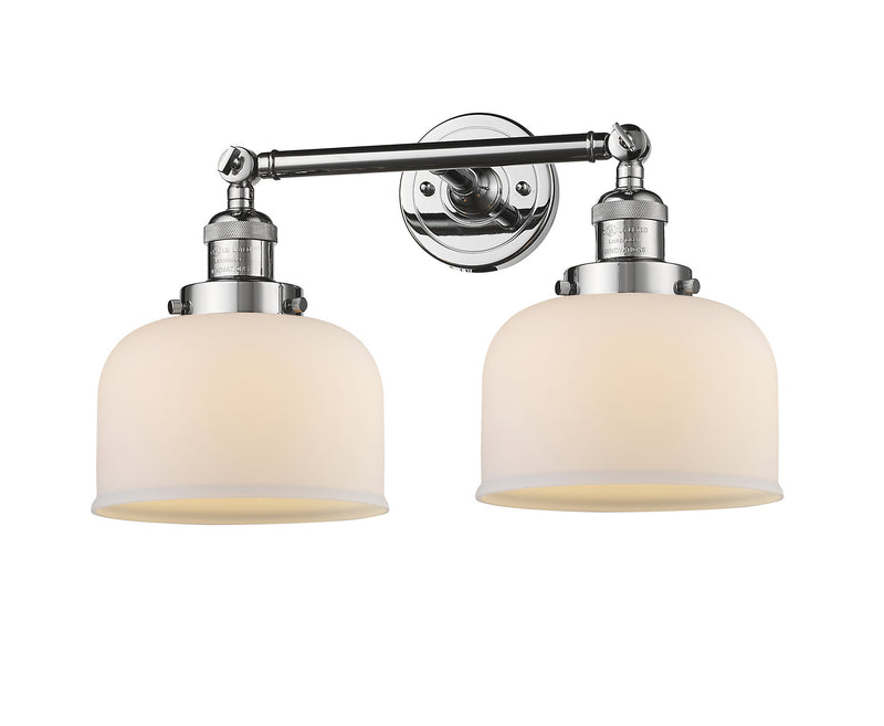 Innovations 208-PC-G71 Two Light Bath Vanity, Polished Chrome