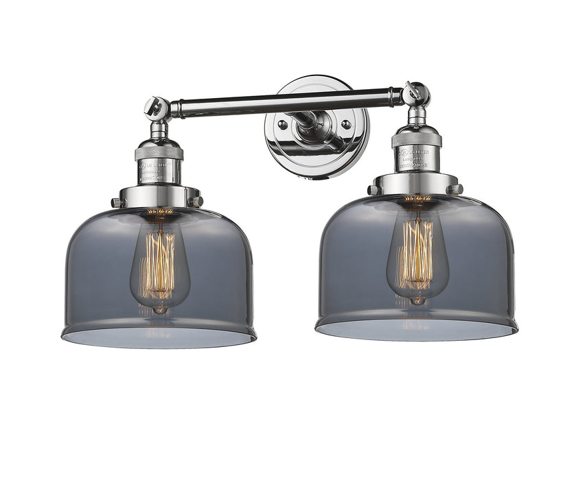 Innovations 208-PC-G73 Two Light Bath Vanity, Polished Chrome
