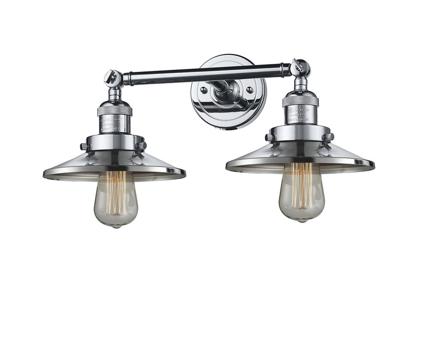 Innovations 208-PC-M7 Two Light Bath Vanity, Polished Chrome