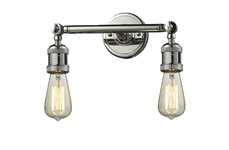 Innovations 208-PN Two Light Bath Vanity, Polished Nickel
